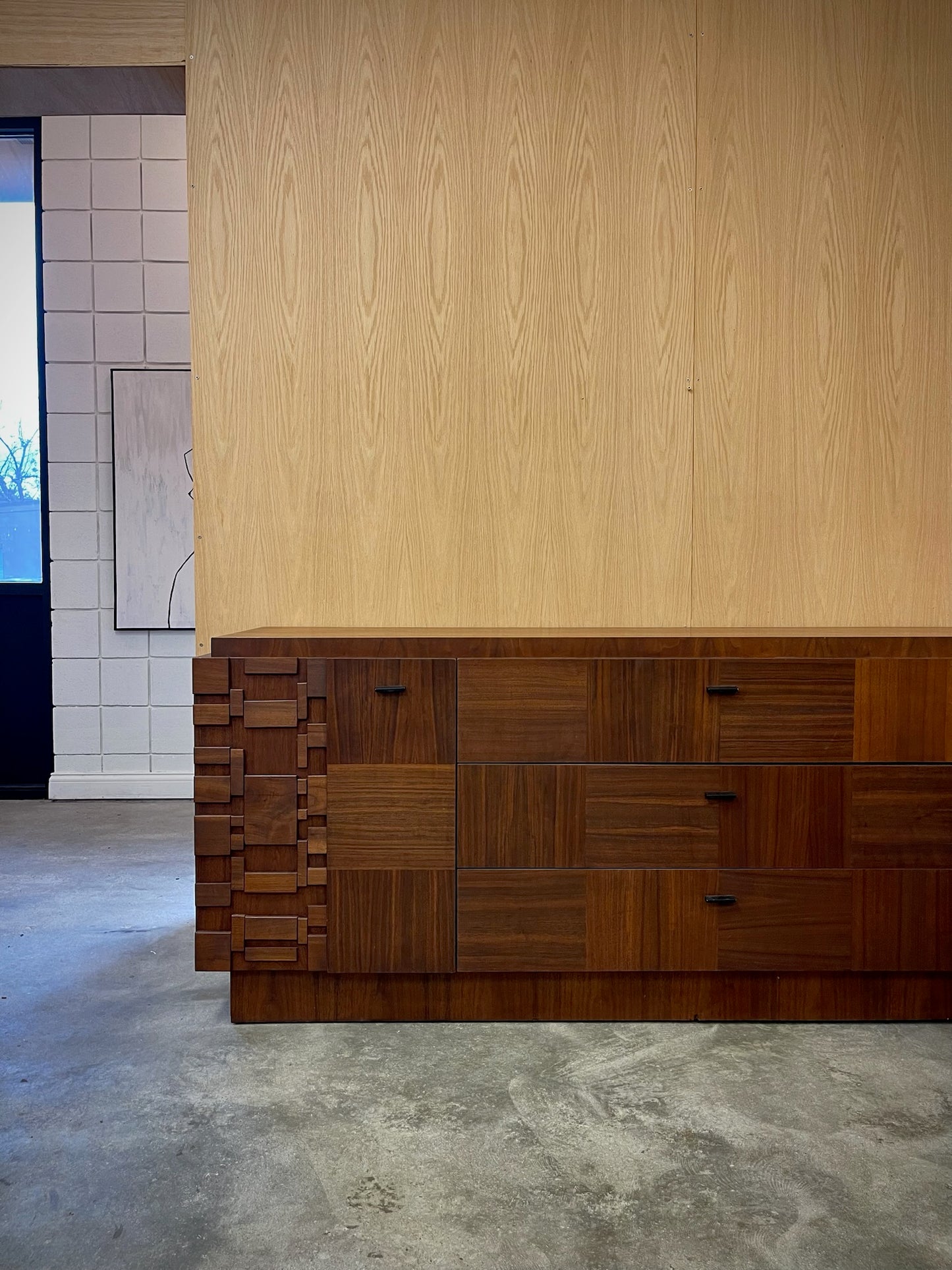 brutalist credenza