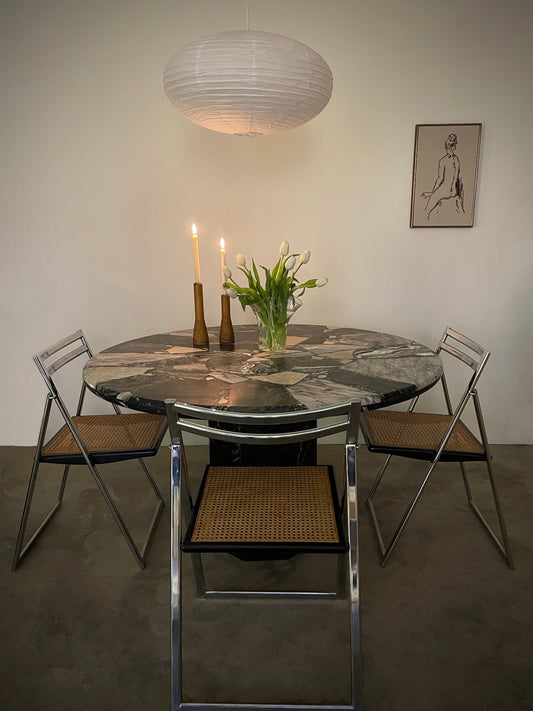 marble and stone mosaic dining table