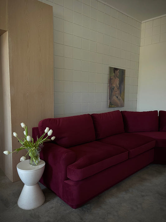 wine chunk sectional